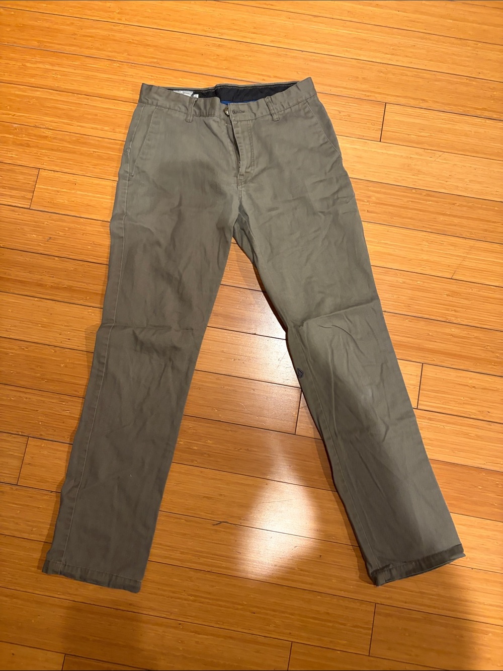 Volcom Men's Grey Straight Leg Pants
